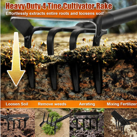 Cogardenshower weed-standing-up handle enabling upright weeding