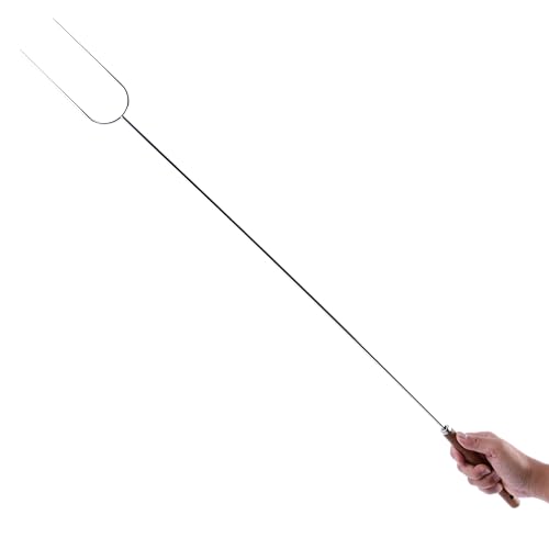 Coghlan's camp forks in solid stainless steel resist bending during roasting