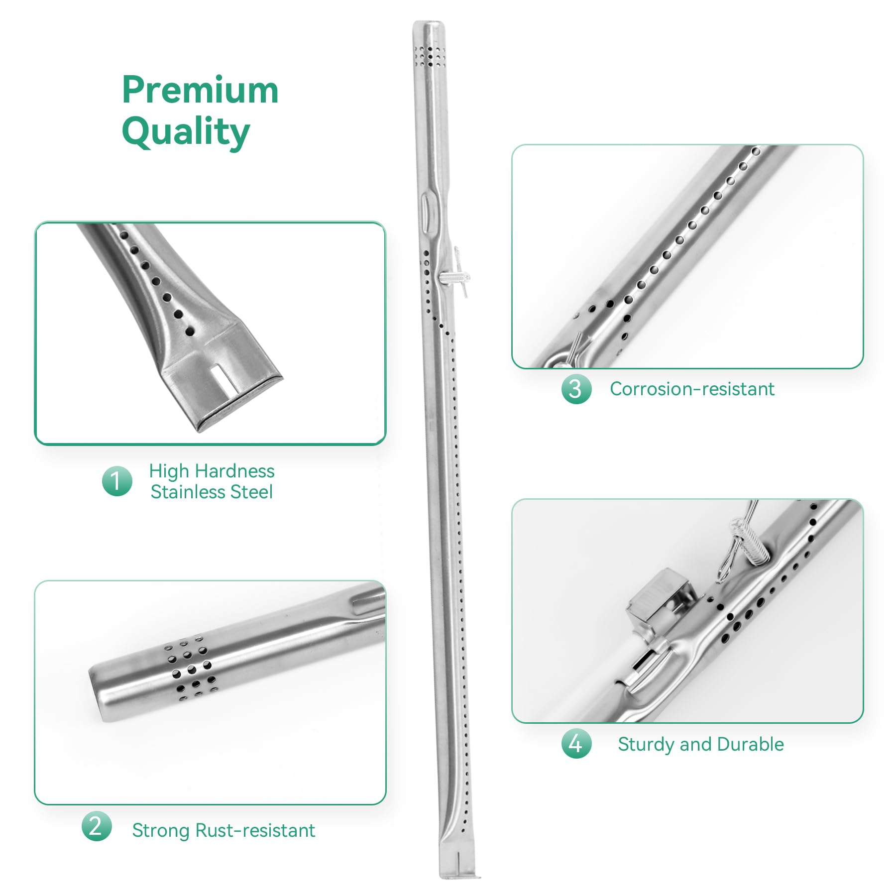 COGRICHBF adjustable crossover tubes fit 5–9.5 inches for flexible grill setups.