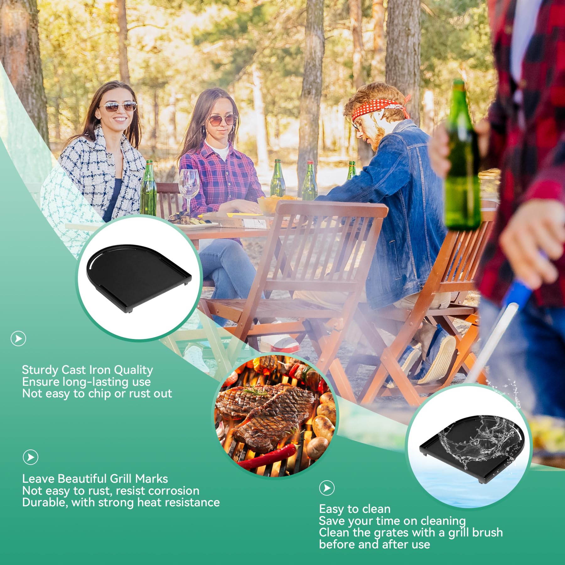 COGRICHBF compatible with Coleman RoadTrip LX, LXE and LXX models for versatile outdoor cooking