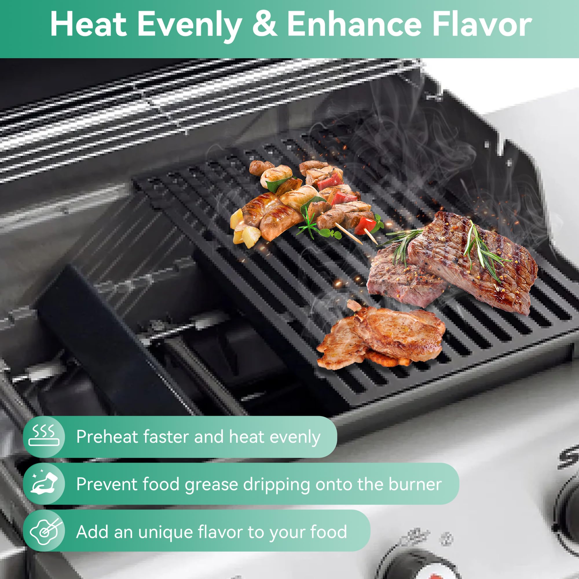 COGRICHBF flavorizer bars compatible with GS4 Spirit II grills.