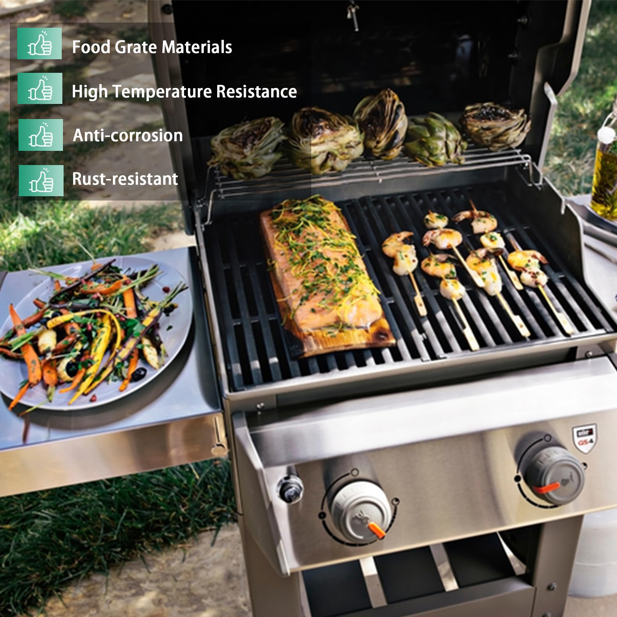 COGRICHBF Spirit E-210 grates easy cleaning and oil maintenance.