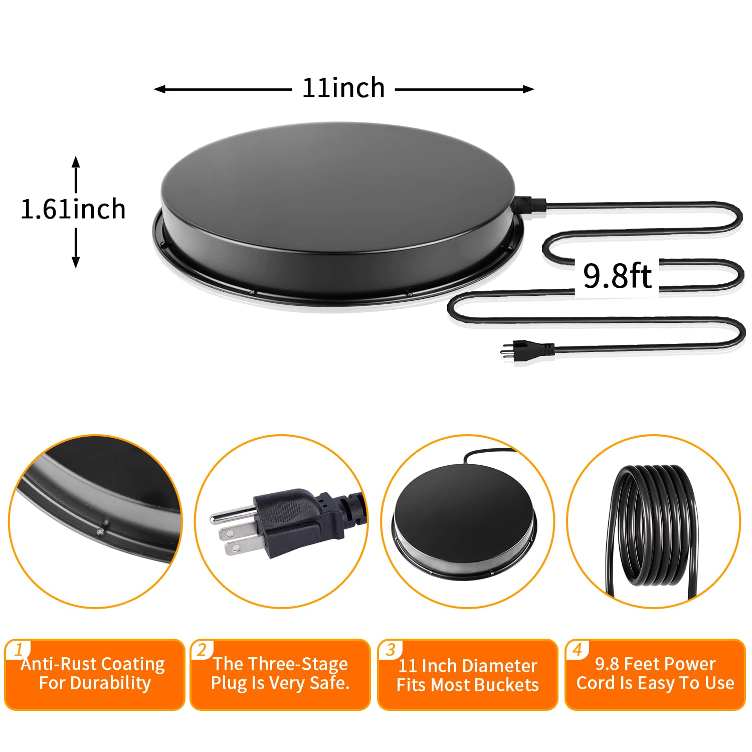 COICOTTC compatible with plastic and metal waterers for winter.