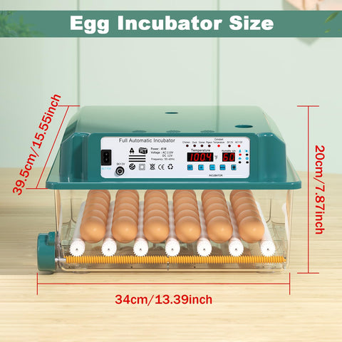 CoInceptus 36 eggs incubator with four auto modes for poultry species.