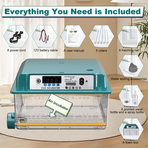 CoInceptus reliable incubator suitable for farms and labs.