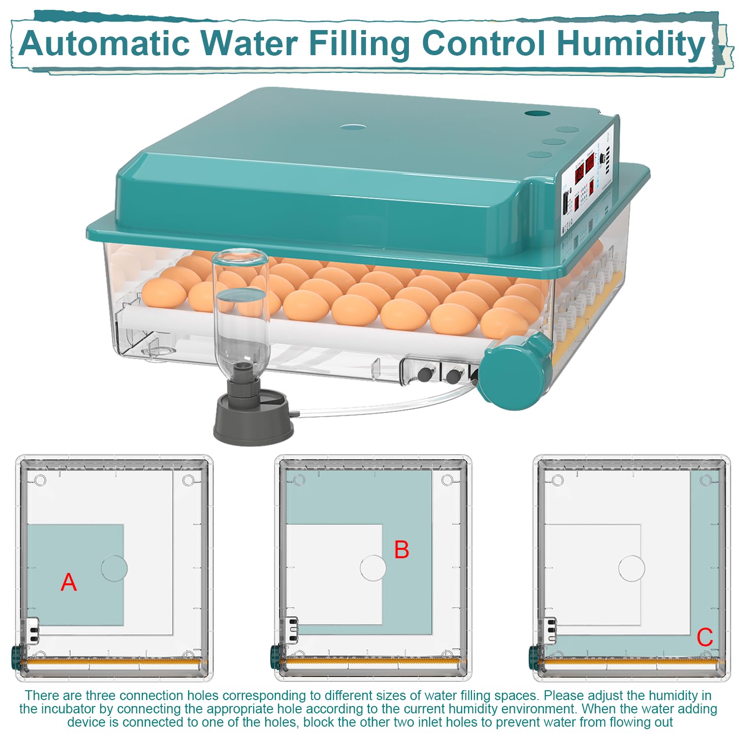 CoInceptus control panel showing five incubation modes for various poultry.
