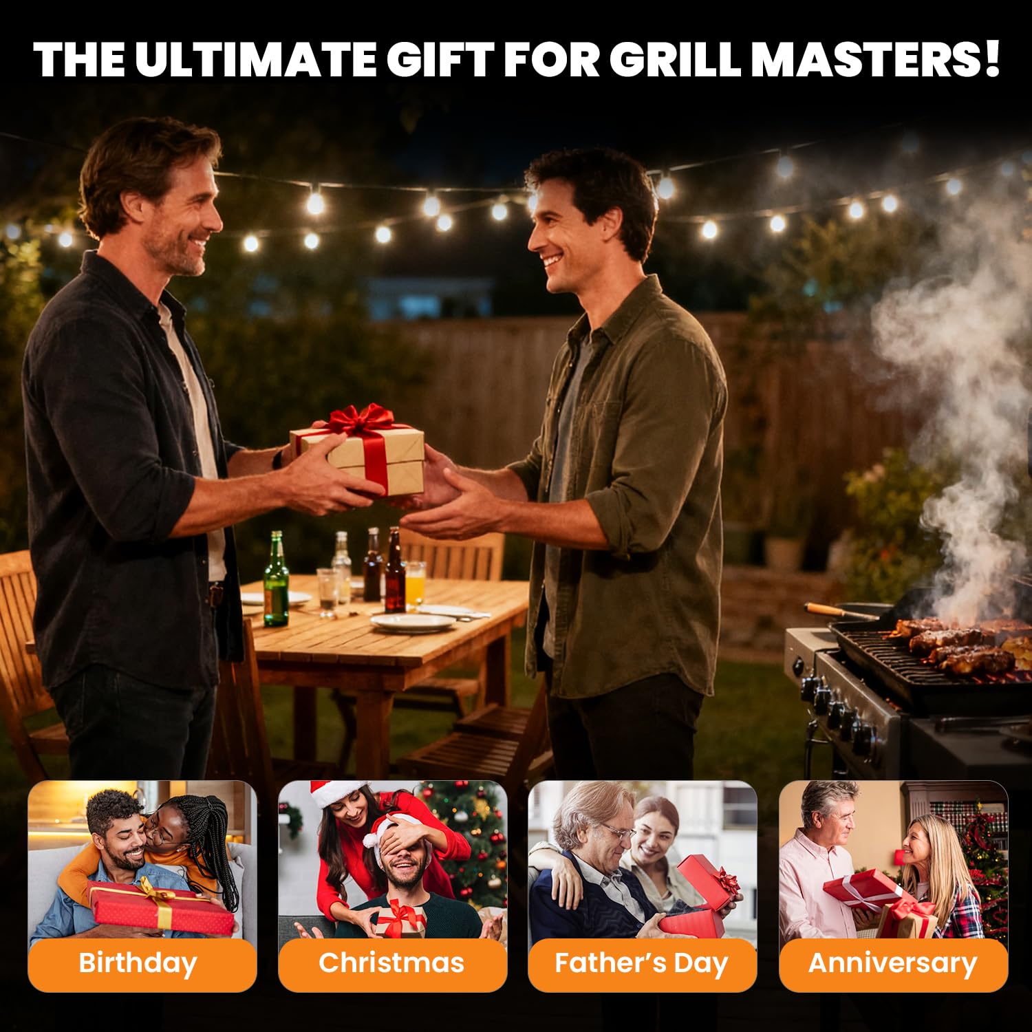 Coinicxcel gift-ready packaging makes this BBQ light a ready-to-gift accessory.