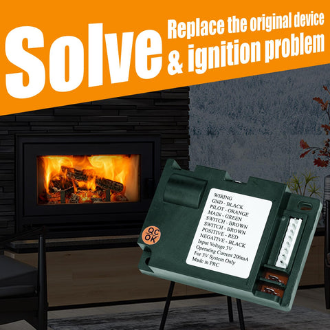 Coinsdans 3V DC power input option supports batteries or transformer for ignition control.