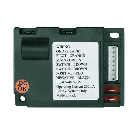 Coinsdans upgraded IPI ignition module for 3V systems enabling reliable fireplace startup.