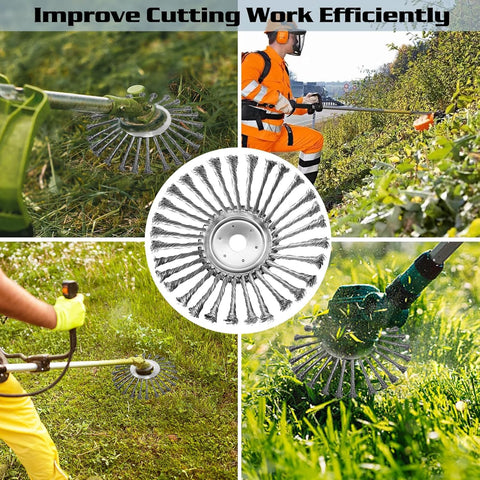 10-teeth attachment kit ready for aggressive weed clearing tasks.