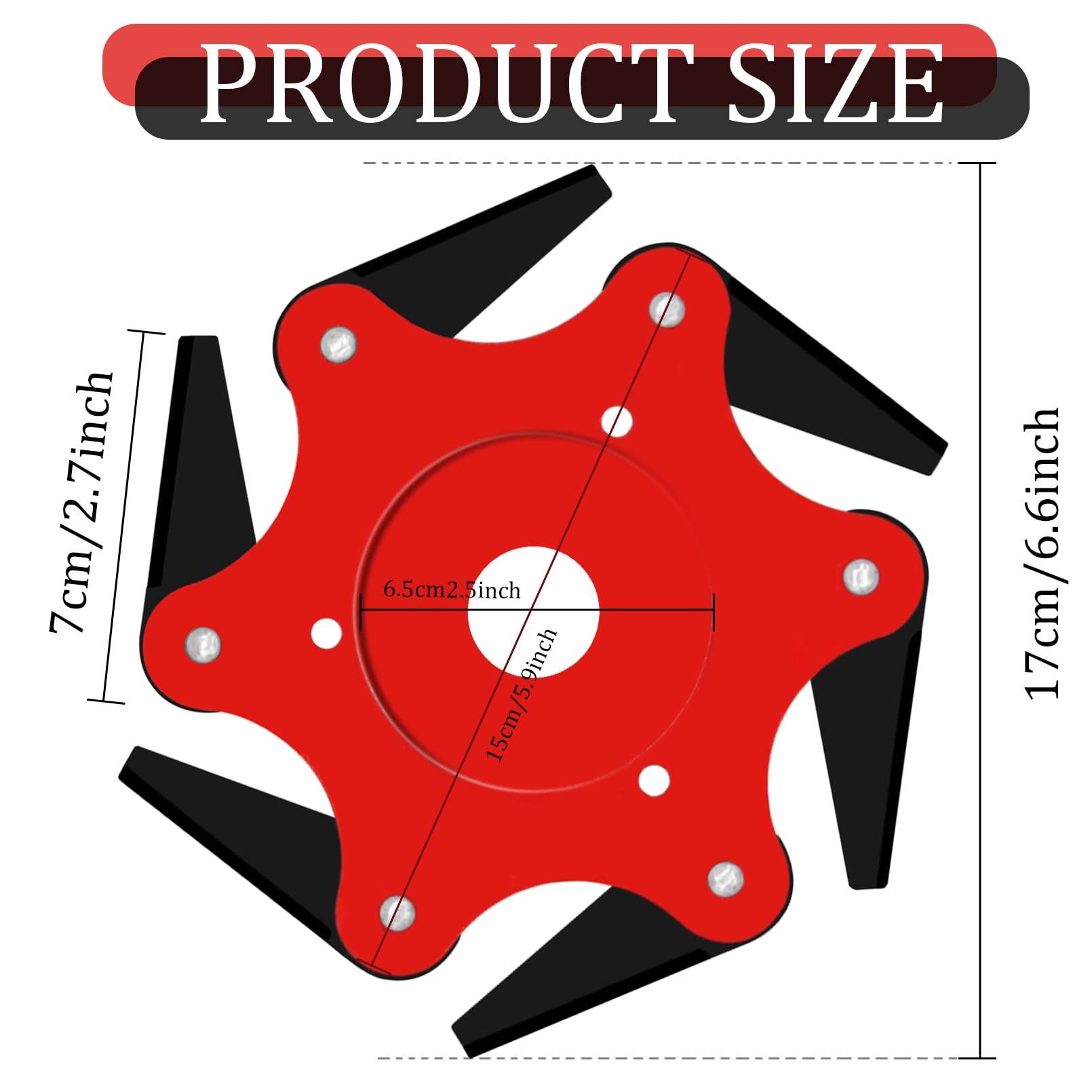 Cokacot 6-teeth thrust guard washer pack for secure trimming connection