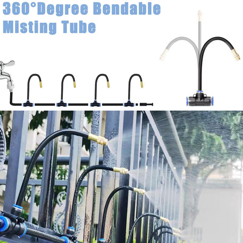 Cokacot bendable 360deg irrigation system directs spray precisely around beds and borders.