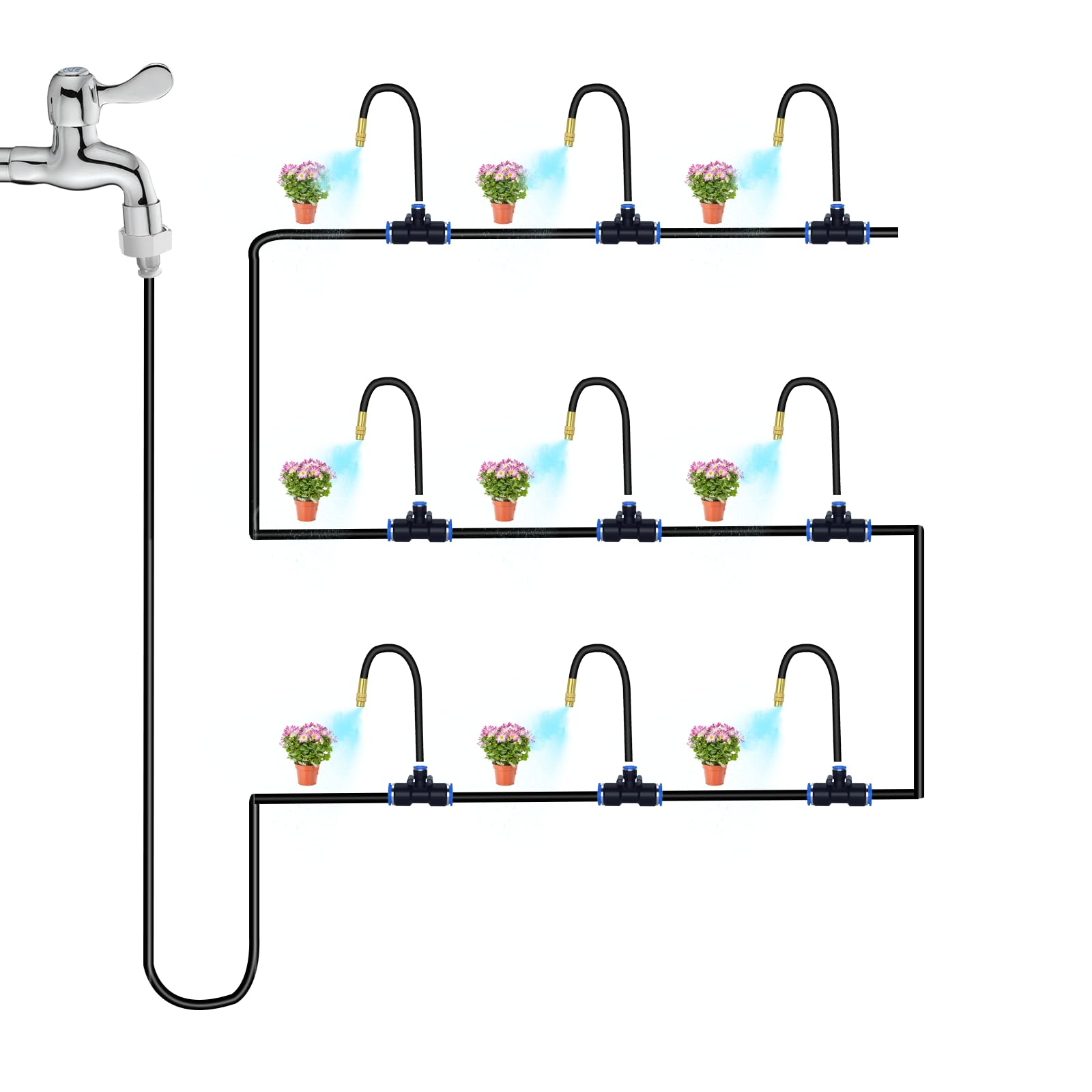 Cokacot garden irrigation system supports versatile planting scenarios and growth.