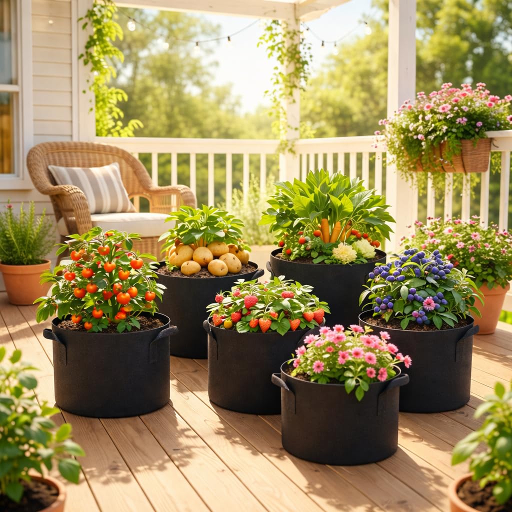 COOKIELE breathable fabric plant pots improve airflow and drainage for healthy roots
