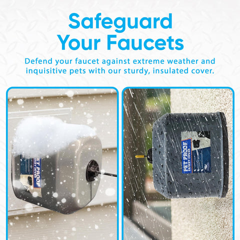 Easy-install with a finger wheel for quick faucet protection setup.
