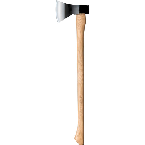 Cold Steel Trail Boss Axe blade ready for powerful cutting tasks.