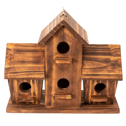 COLEBA Bird House back-mount hole highlights secure attachment option.
