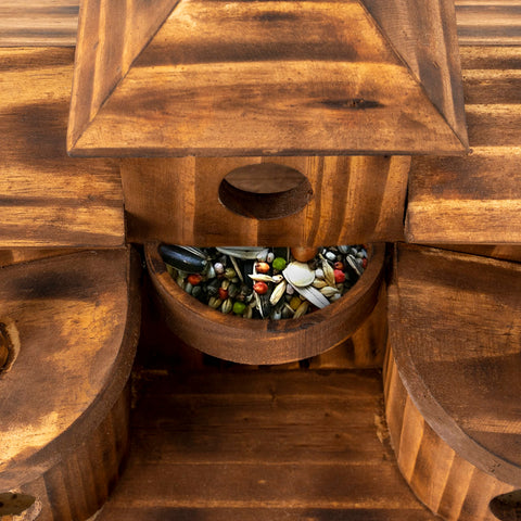 COLEBA bird house right-side ventilation keeps interior comfortable for birds.