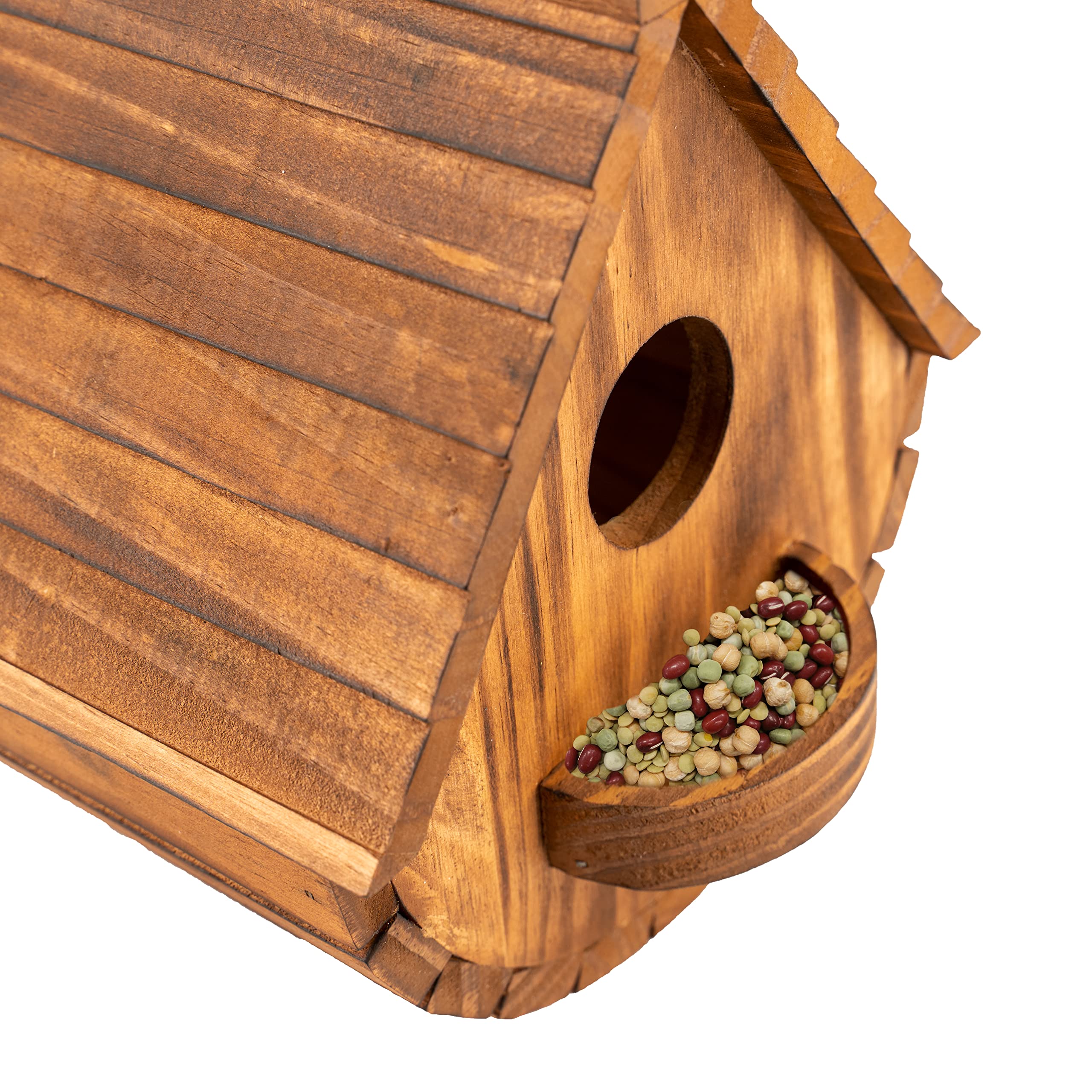 COLEBA two-pack outdoor bird houses ready to install for garden-friendly nesting.