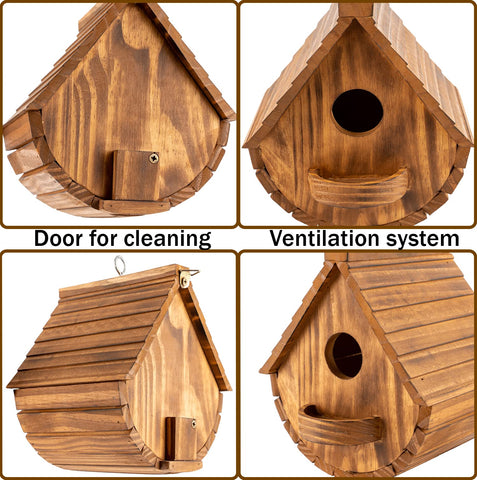 COLEBA garden bird houses outdoor-ready design supports year-round bird activity.