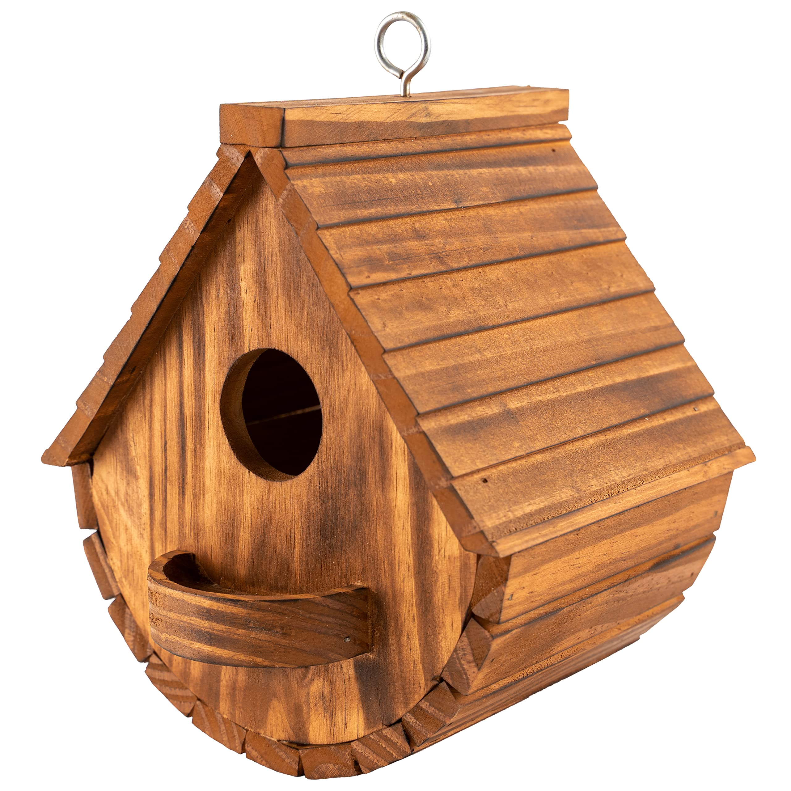 COLEBA outdoor bird house set protects nests from weather while attracting birds.