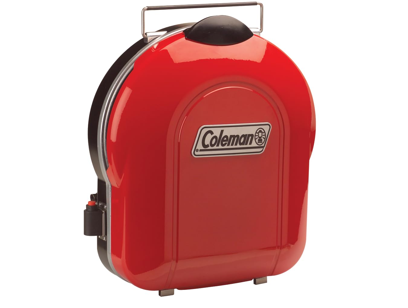Coleman Fold N Go grill with built-in handle makes transporting to campsites or beaches easier.