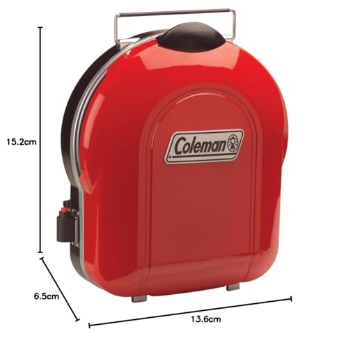 Coleman Fold N Go removable grease tray helps keep grilling area tidy.