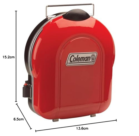 Coleman Fold N Go removable grease tray helps keep grilling area tidy.