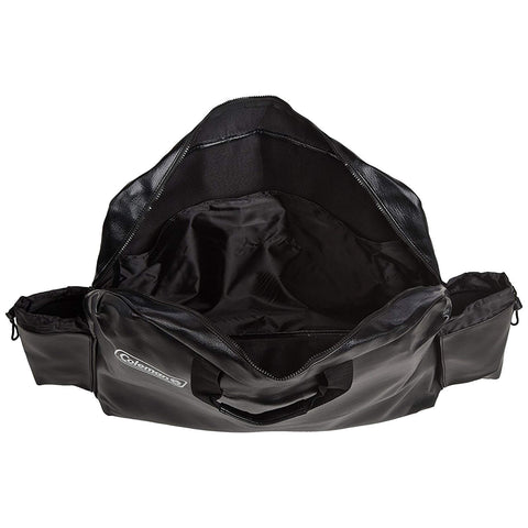 Coleman stove carry case side pockets keep fuel canisters organized during outings.