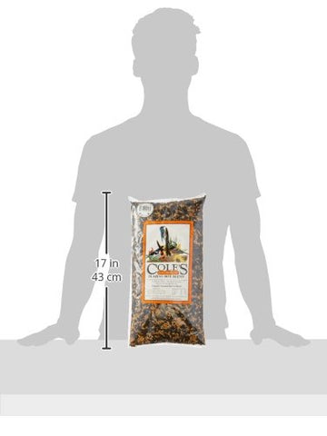 Cole's BH05 Blazing Hot Blend feeder-serving-bowl highlights a birds-friendly mix at the feeder