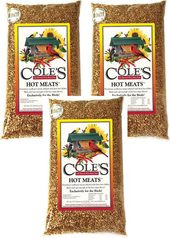 Cole's Hot Meats Sunflower Meats attracts diverse birds with spicy Cajun flavor.