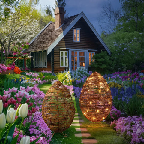 Colingmill large Easter eggs decor for indoor and outdoor spring setups.