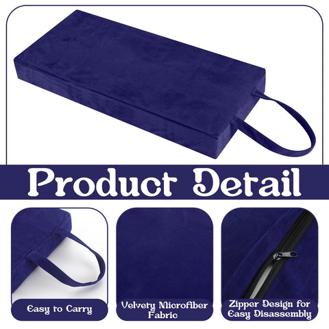 Colingmill navy blue kneeler close-up shows high-density foam padding.