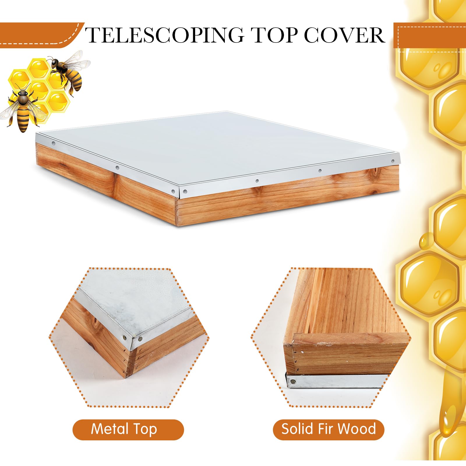 Colingmill solid bottom board providing a sturdy hive base
