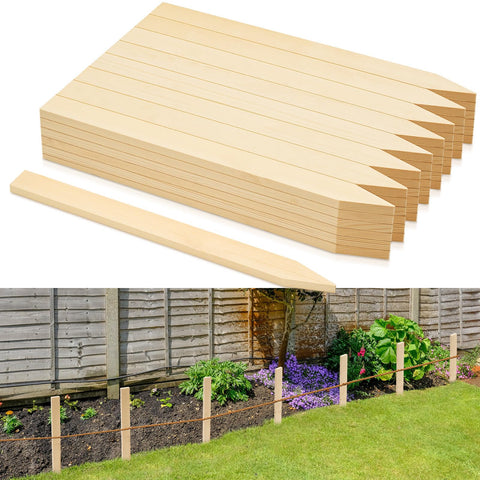 Colingmill wooden garden stake supports plants with sturdy design.