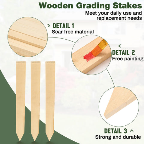 Colingmill wooden stake marks survey baselines for clear boundaries.