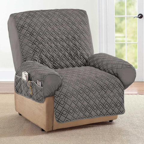 Collections Etc elastic straps ensure secure fit on a range of recliners.
