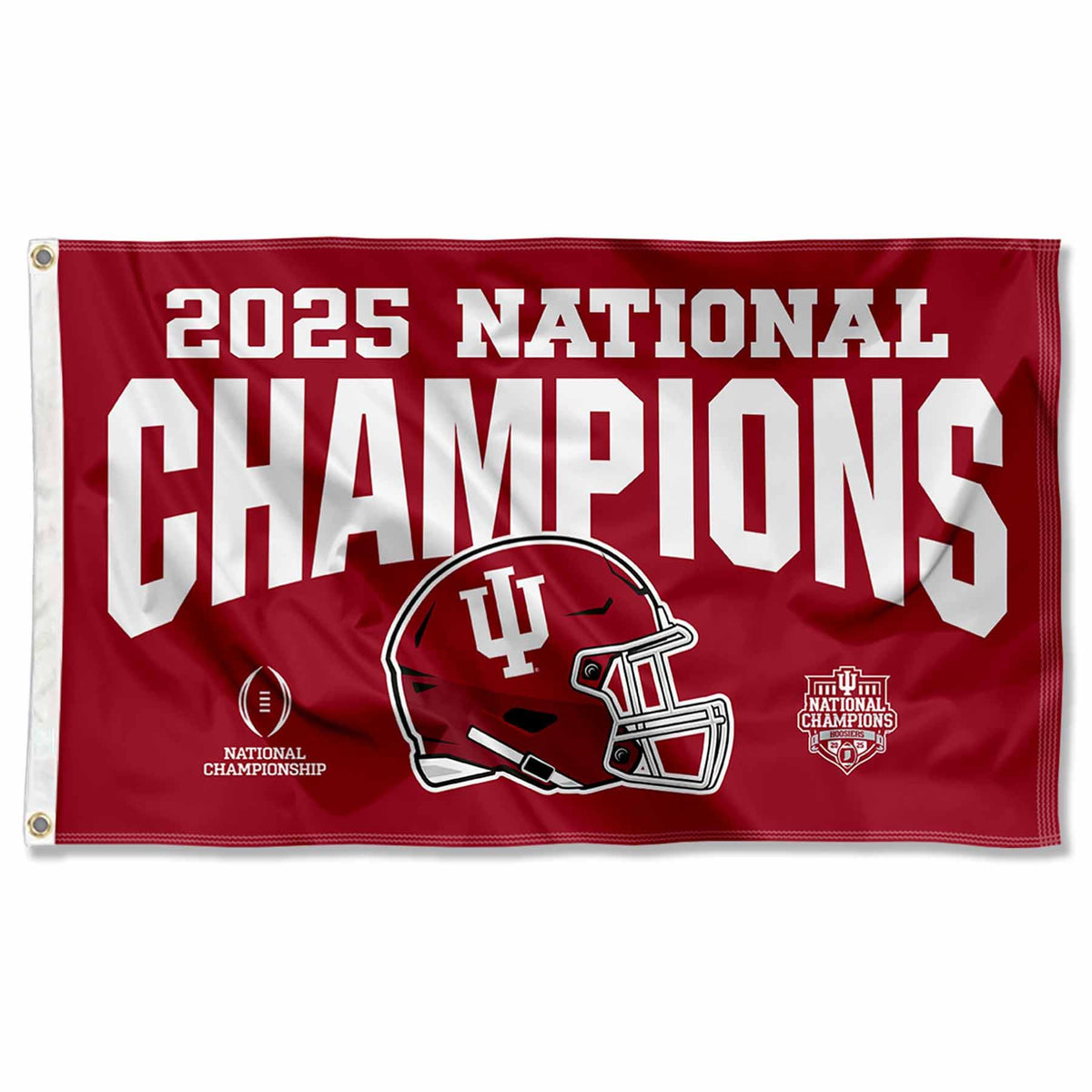 College Flags & Banners Co. Indiana Hoosiers 3x5 flag front view for tailgating.