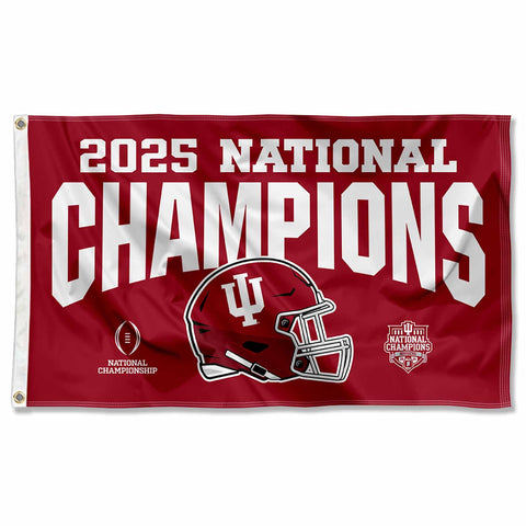 College Flags & Banners Co. Indiana Hoosiers 3x5 flag front view for tailgating.