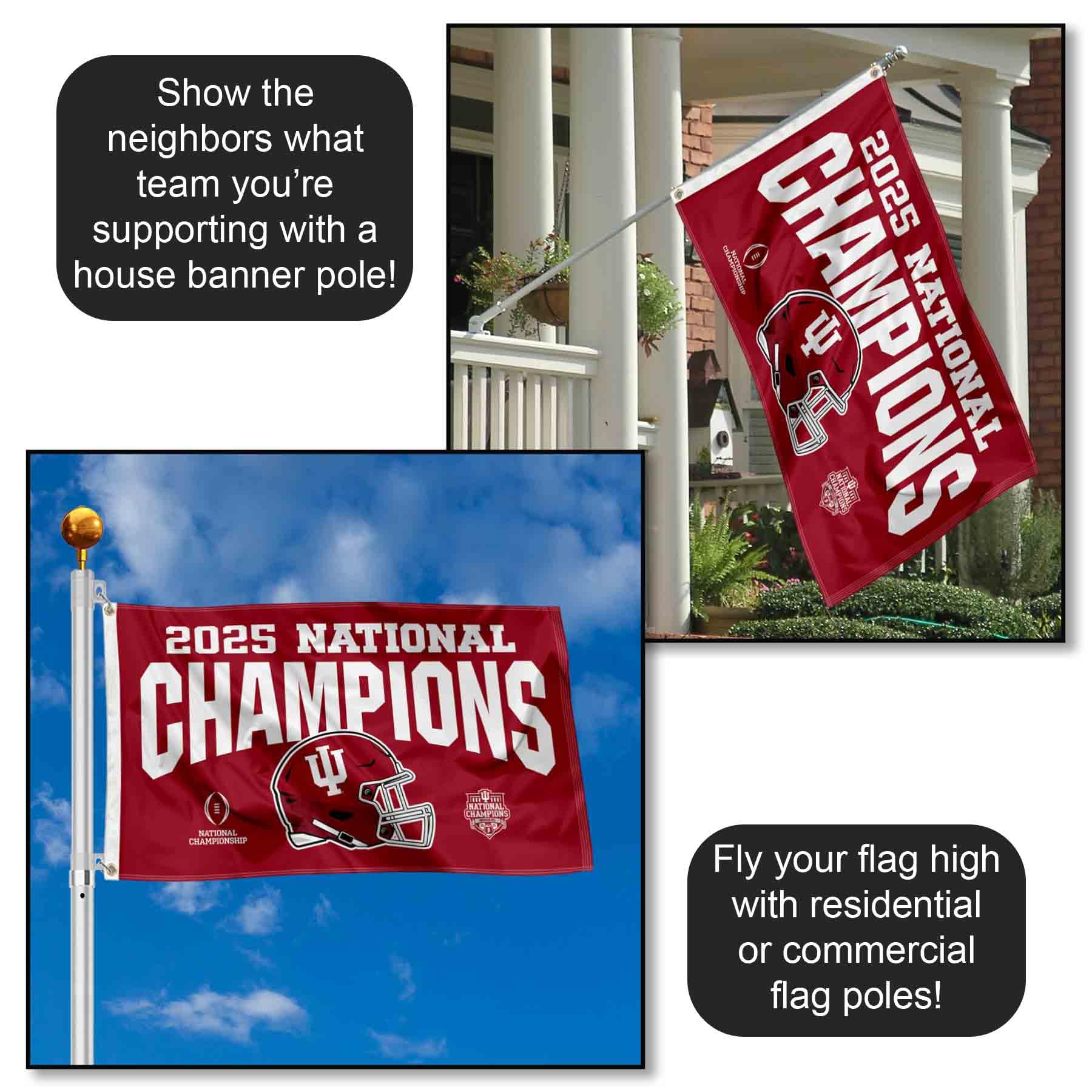 College Flags & Banners Co. stitching detail highlighting durability.