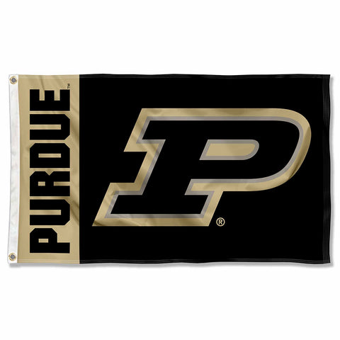 College Flags & Banners Co. Purdue Boilermakers flag front view for stadium-ready pride