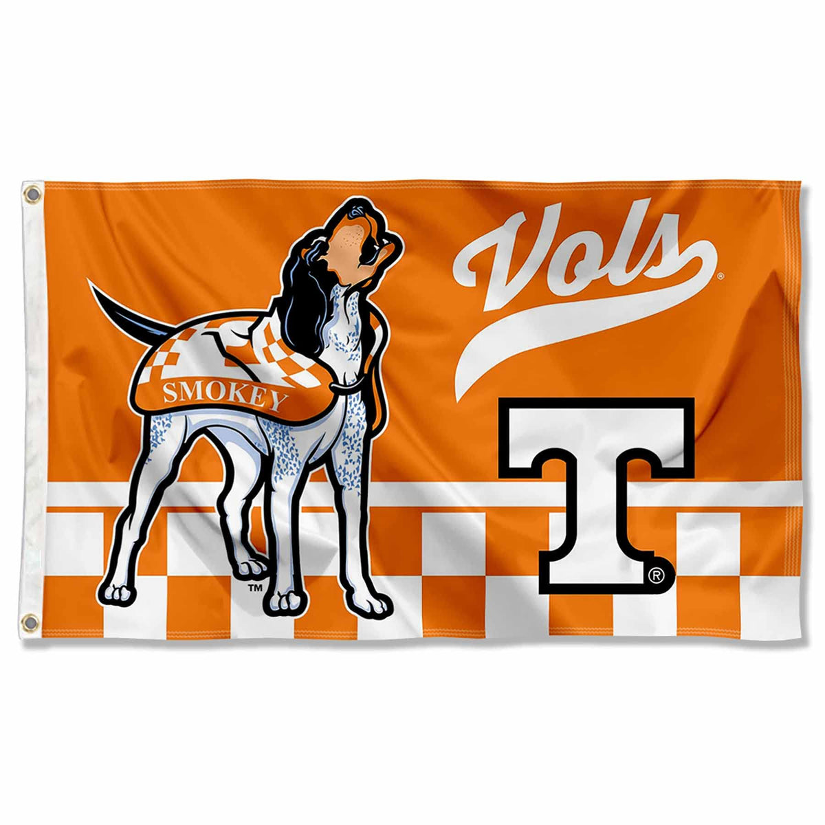 College Flags & Banners Co. Tennessee Volunteers 3x5 banner flag ready for yard display