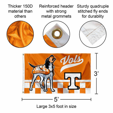 College Flags & Banners Co. Volunteers tailgate banner flag ideal for stadium events