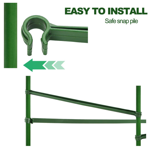 Coloch 11mm connector clips resist weather for year-round garden projects.