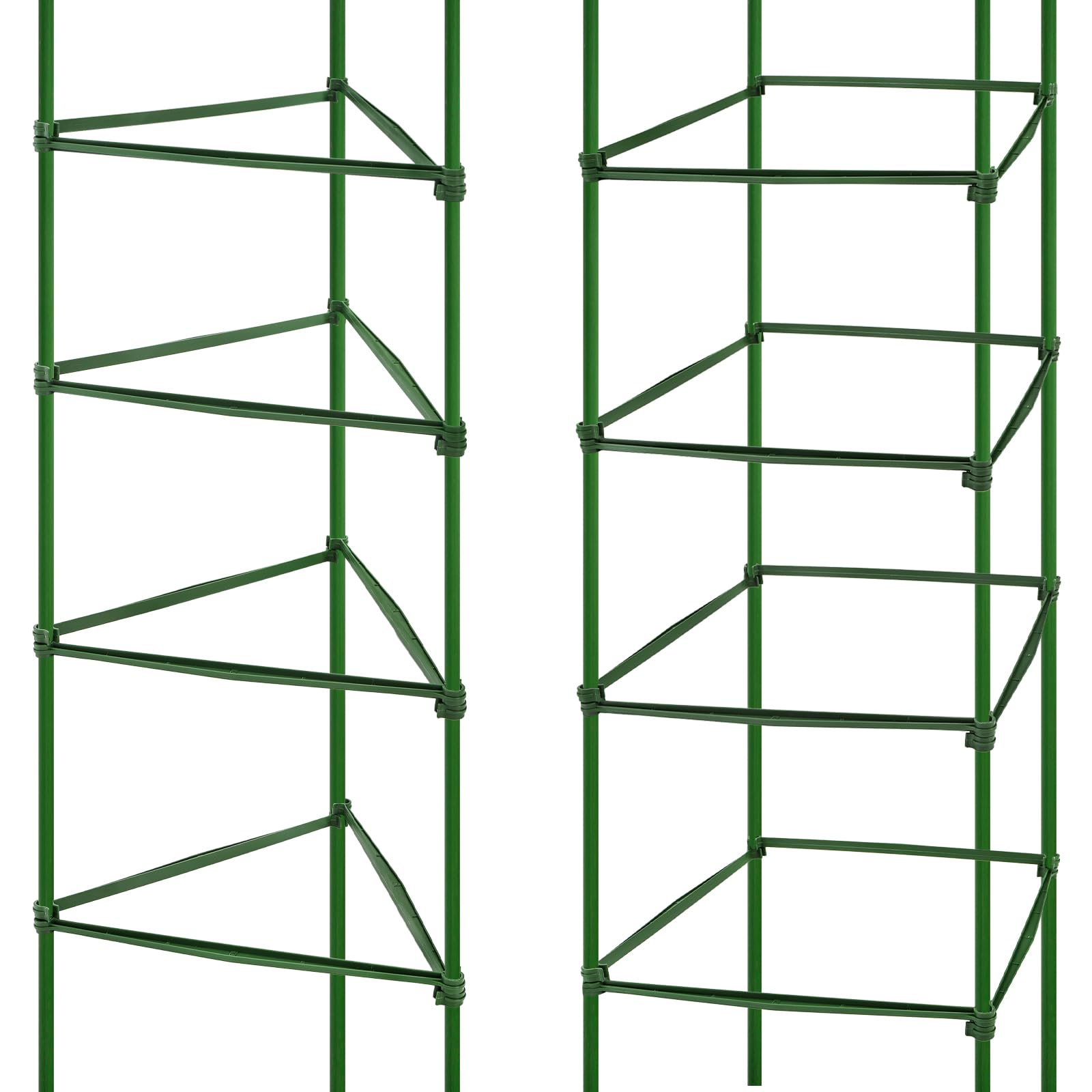 Coloch tool-free snap installation for quick trellis assembly.