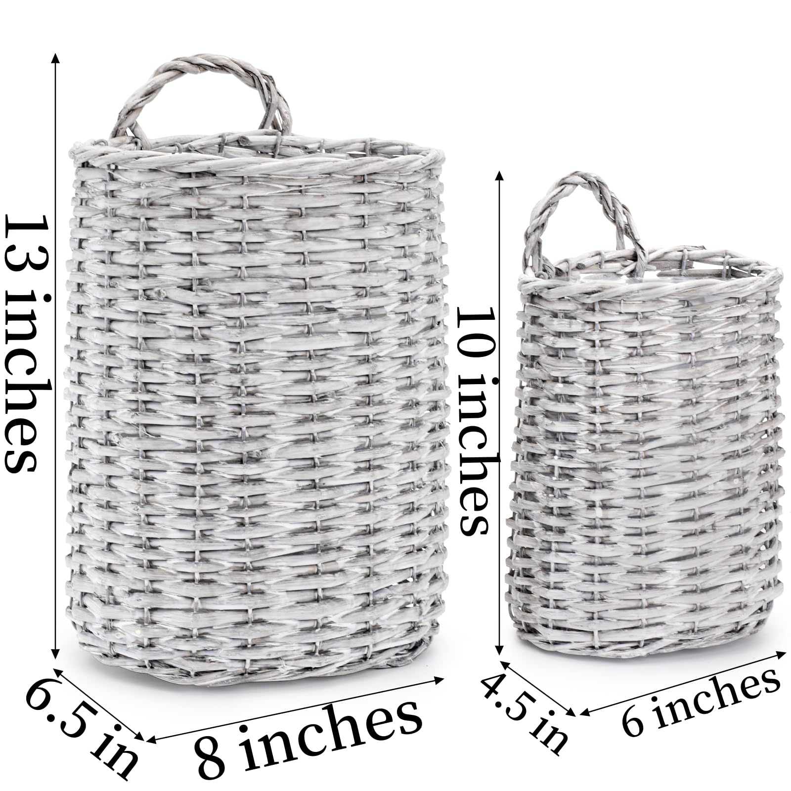Coloch medium wall hanging wicker basket suitable for larger plants