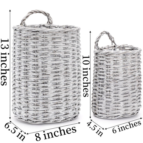 Coloch medium wall hanging wicker basket suitable for larger plants