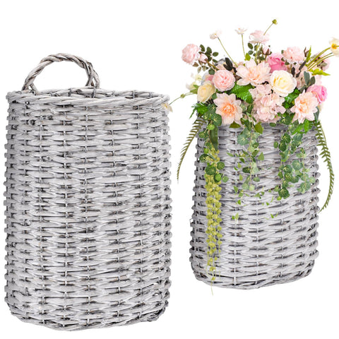 Coloch small wall hanging wicker basket ideal for compact plants