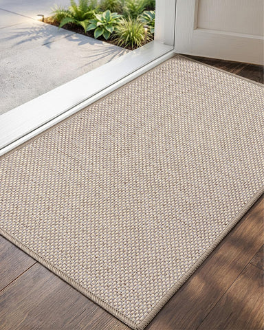 Color&Geometry Ultra-Thin Door Mat front view shows a low-profile geometric texture.