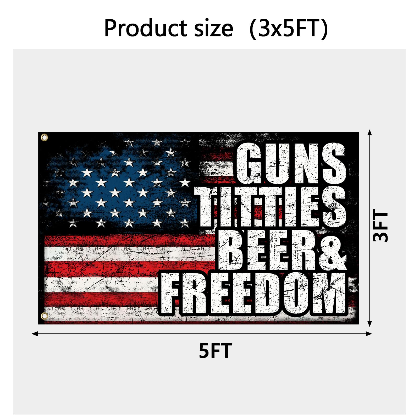 Colorato flag wall hanging with distressed design for rugged patriot flair.